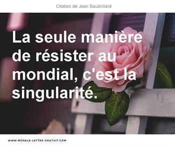Citations Jean Baudrillard