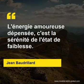 Citation Jean Baudrillard
