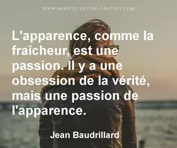 Citation de Jean Baudrillard