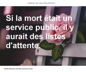 Citations Jean Baudrillard