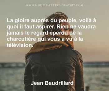 Citation de Jean Baudrillard