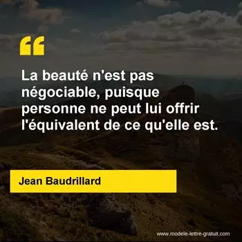 Citation Jean Baudrillard