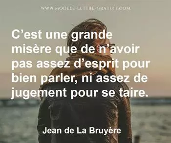 Citation de Jean de La Bruyère