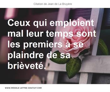 Citations Jean de La Bruyère