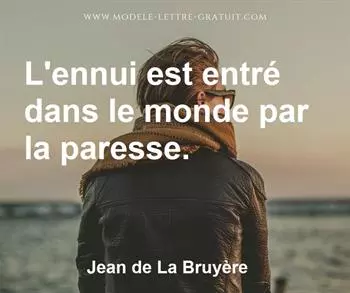 Citation de Jean de La Bruyère