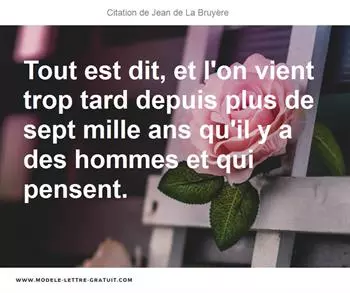 Citations Jean de La Bruyère