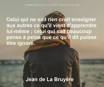 Citation de Jean de La Bruyère