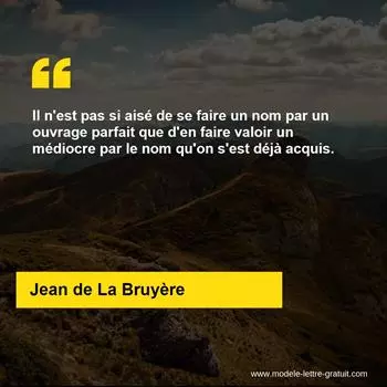 Citation Jean de La Bruyère