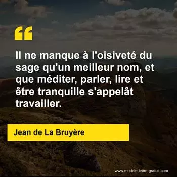 Citation Jean de La Bruyère