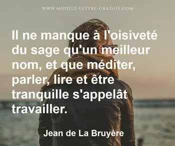 Citation de Jean de La Bruyère