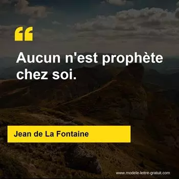 Citation Jean de La Fontaine