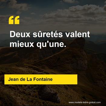 Citation de Jean de La Fontaine