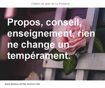 Citations Jean de La Fontaine