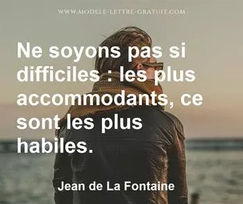 Citation de Jean de La Fontaine