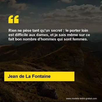 Citation Jean de La Fontaine