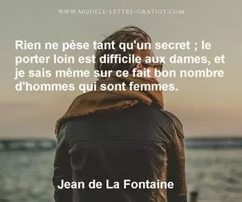 Citation de Jean de La Fontaine