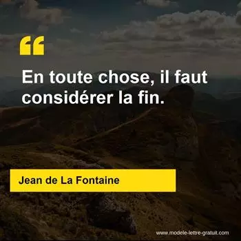 Citation Jean de La Fontaine