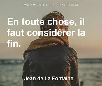 Citation de Jean de La Fontaine