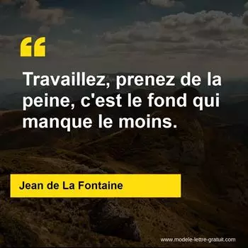 Citation Jean de La Fontaine