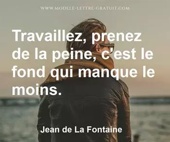 Citation de Jean de La Fontaine