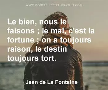 Citation de Jean de La Fontaine