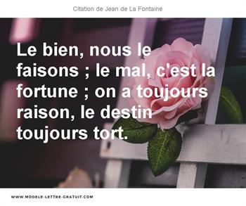 Citations Jean de La Fontaine