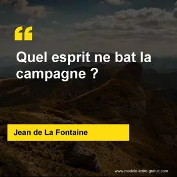Citation Jean de La Fontaine