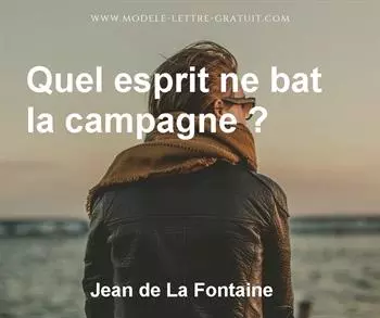 Citation de Jean de La Fontaine