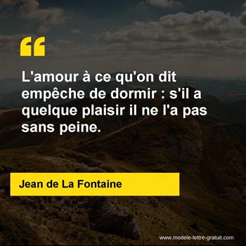 Citation de Jean de La Fontaine