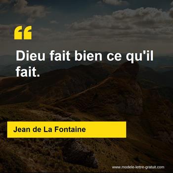 Citation de Jean de La Fontaine