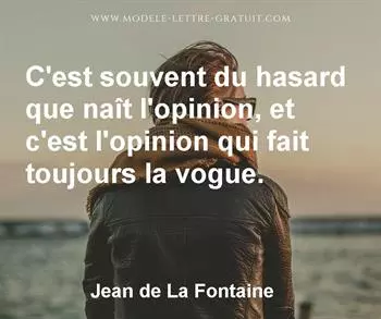 Citation de Jean de La Fontaine
