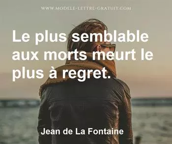 Citation de Jean de La Fontaine