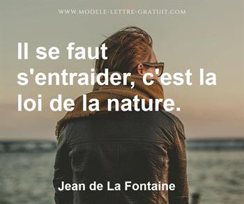 Citation de Jean de La Fontaine