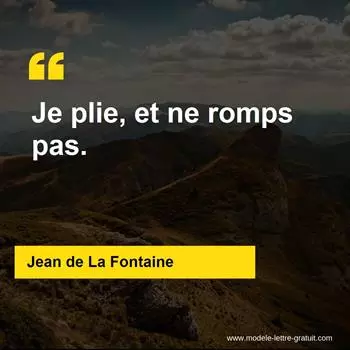 Citation Jean de La Fontaine