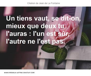 Citations Jean de La Fontaine