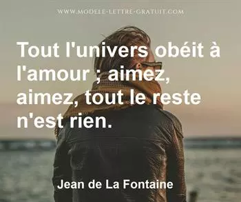 Citation de Jean de La Fontaine
