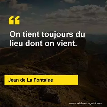 Citation Jean de La Fontaine