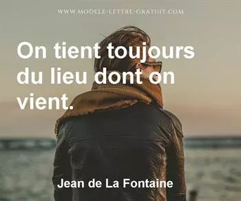 Citation de Jean de La Fontaine