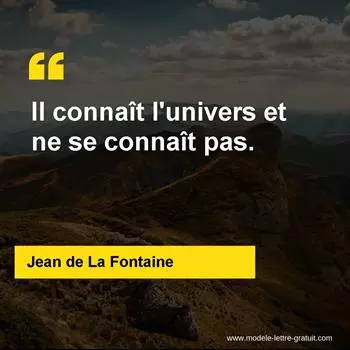 Citation Jean de La Fontaine