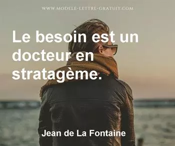 Citation de Jean de La Fontaine