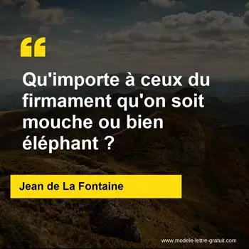 Citation Jean de La Fontaine