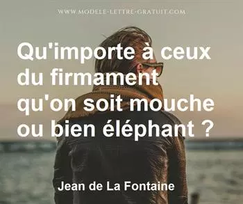 Citation de Jean de La Fontaine