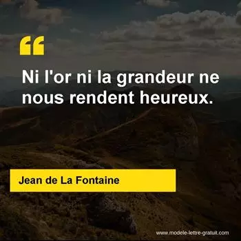 Citation Jean de La Fontaine