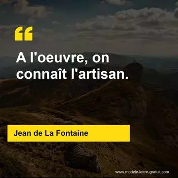 Citation Jean de La Fontaine