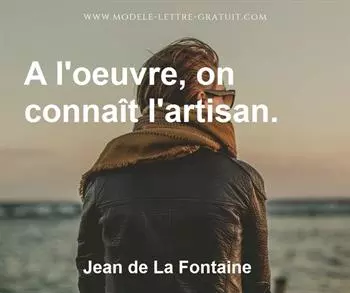 Citation de Jean de La Fontaine