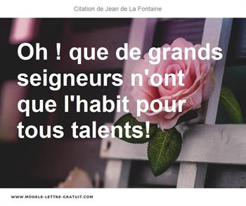 Citations Jean de La Fontaine