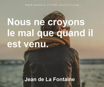 Citation de Jean de La Fontaine