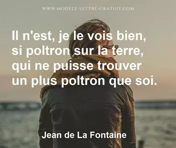 Citation de Jean de La Fontaine