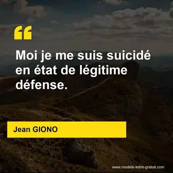 Citation Jean GIONO