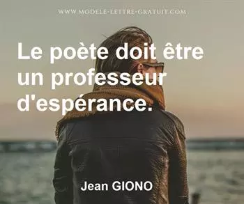 Citation de Jean GIONO